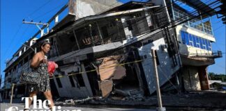 Philippines earthquake: buildings destroyed after 7.8 magnitude quake