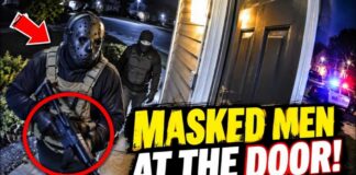 Masked Gunman Knocks - Vanishes Into Night