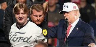 Heckler thrown out of Trump speech as crowd goes wild with USA chants