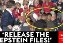 WATCH: Protester Interrupts JD Vance To Demand Epstein File Release During North Carolina Rally